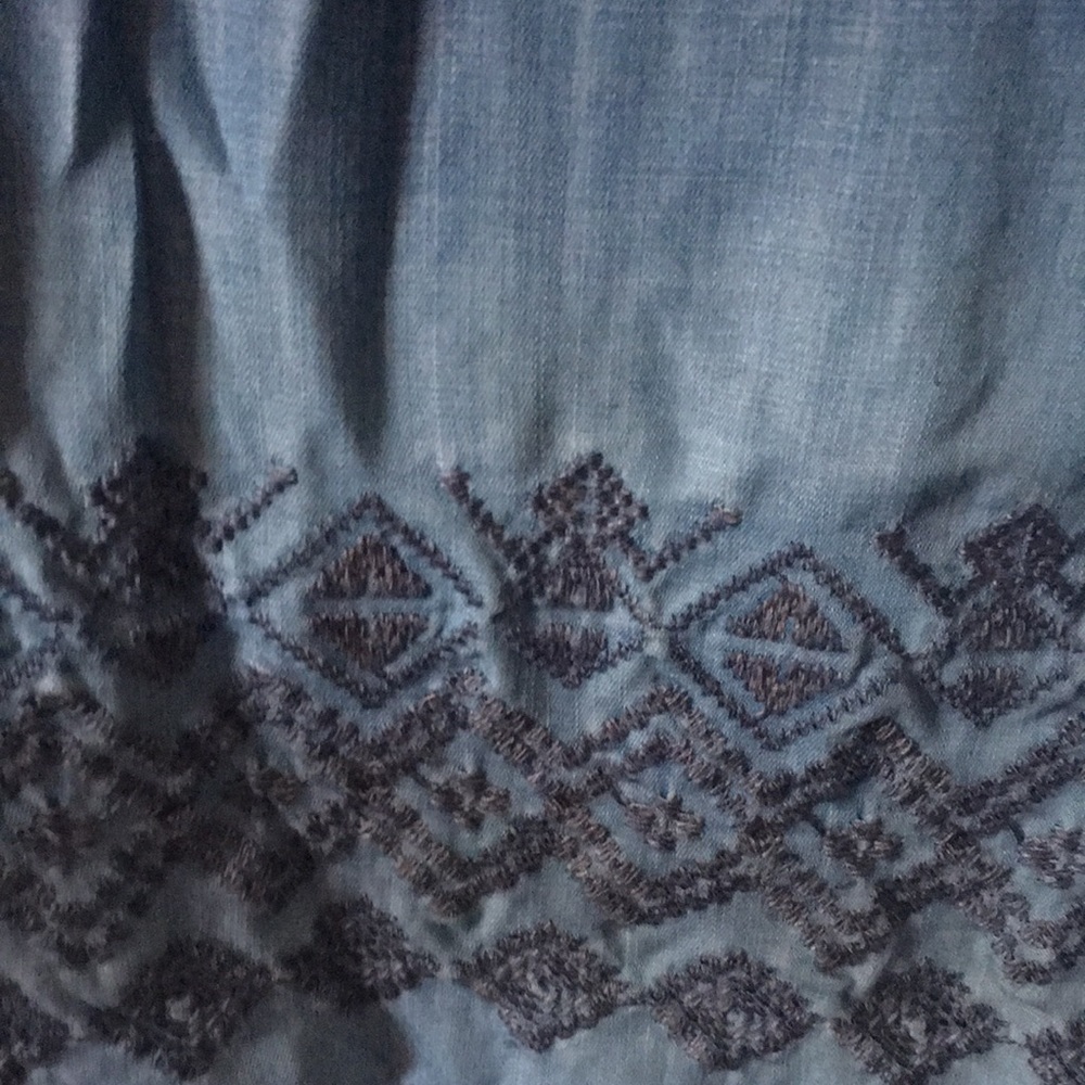 Chicos Ombré Chambray Jacket - Picture 3 of 5
